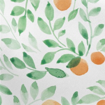 Watercolor Leaves And Fruits Pongee