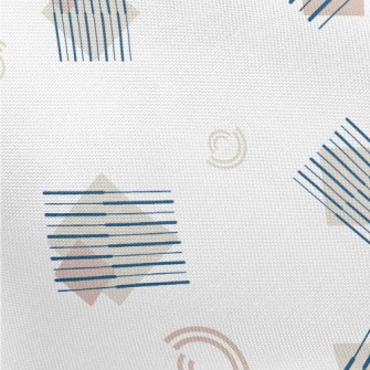 Line Diamond Block Pongee