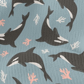 Killer Whales And Corals Stretch Jersey