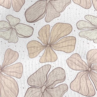 Large Pattern Flowers Stretch Jersey