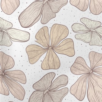 Large Pattern Flowers Lightweight Cotton Poplin