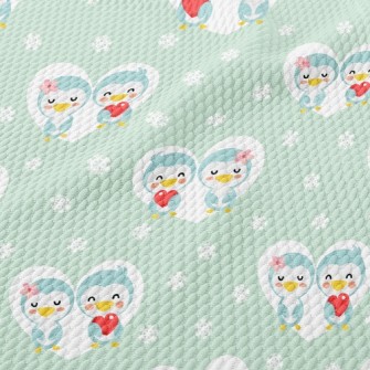 Penguin Couple Birdseye Piqué