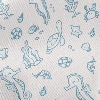 Marine Life And Seaweed Standard Corduroy