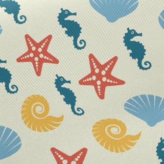 Beautiful Starfish Shell Twill