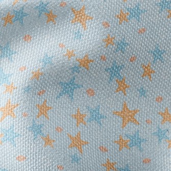Blue Orange Starfish Waterproof Canvas