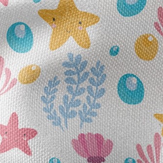 Starfish Bubble Seaweed Waterproof Canvas