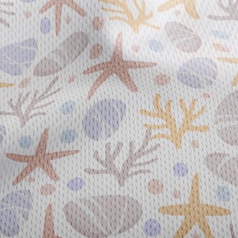 Starfish And Coral Athletic Mesh Flat Back