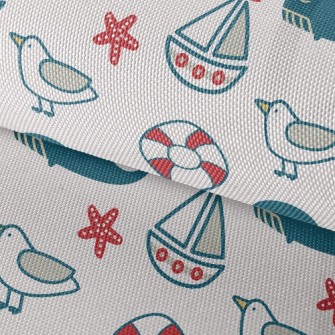 Nautical Supplies And Whales Waterproof Oxford