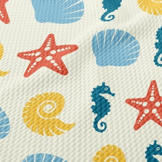 Beautiful Starfish Shell Birdseye Piqué