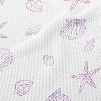 Purple Shell Birdseye Piqué