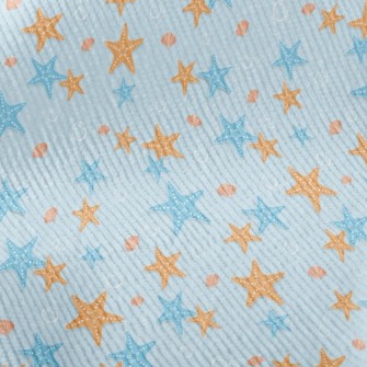 Blue Orange Starfish Standard Corduroy