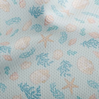 Scallops And Seaweed Athletic Mesh Flat Back