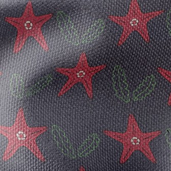 Red Starfish Waterproof Canvas