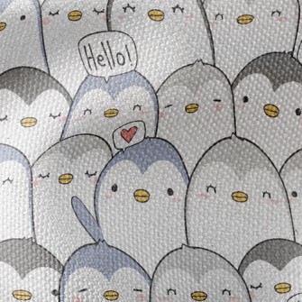 Cute Penguin Waterproof Canvas