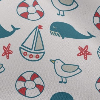 Nautical Supplies And Whales Chiffon