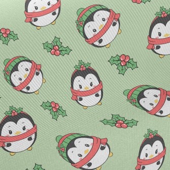 Merry Christmas Penguin Twill