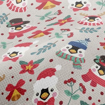 Christmas Dressed Penguin Performance Linen