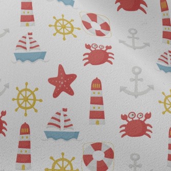 Boat Lighthouse Crab Chiffon