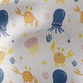 Dancing Crab Squid Waterproof Canvas