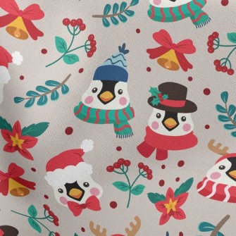 Christmas Dressed Penguin Stretch Ponte