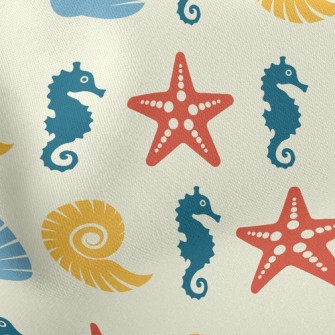 Beautiful Starfish Shell Stretch Ponte