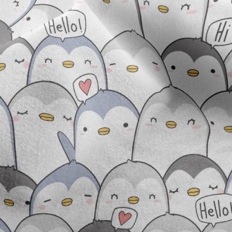 Cute Penguin Micro Fleece