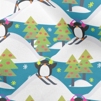 Ski Penguin Micro Fleece