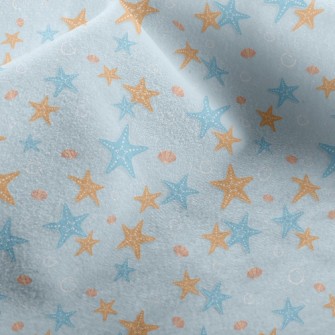 Blue Orange Starfish Micro Fleece