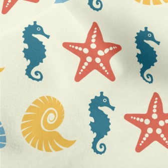 Beautiful Starfish Shell Micro Fleece