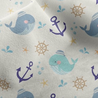Sailor Whale Micro Fleece