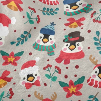 Christmas Dressed Penguin Minky