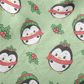 Merry Christmas Penguin Minky