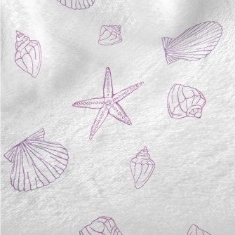 Purple Shell Minky