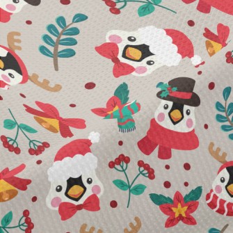 Christmas Dressed Penguin Piqué