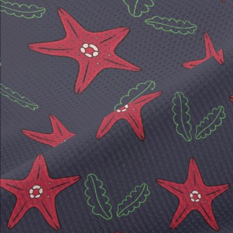 Red Starfish Piqué