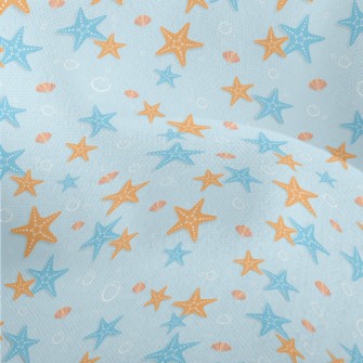 Blue Orange Starfish Lightweight Performance Linen