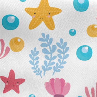 Starfish Bubble Seaweed Jersey Backed Fleece