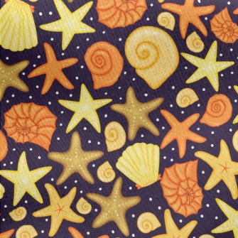 Big And Small Shells Jersey Backed Fleece