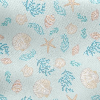 Scallops And Seaweed Jersey Backed Fleece