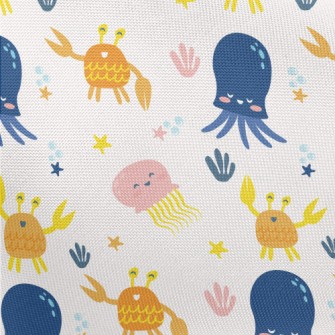 Dancing Crab Squid Pongee