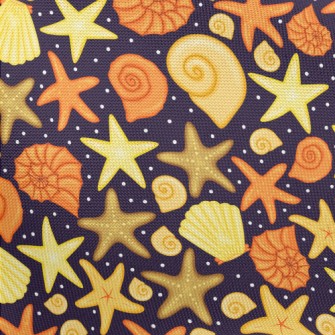 Big And Small Shells Pongee
