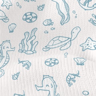 Marine Life And Seaweed Stretch Jersey