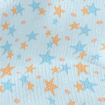 Blue Orange Starfish Stretch Jersey