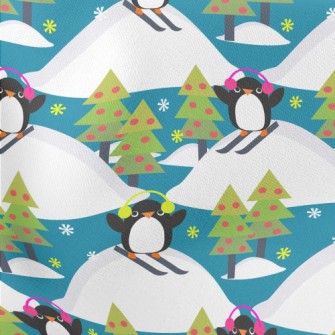 Ski Penguin Lightweight Cotton Poplin