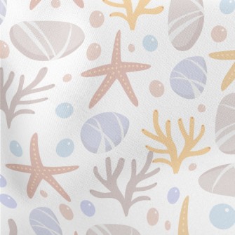 Starfish And Coral Lightweight Cotton Poplin