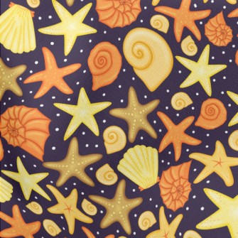 Big And Small Shells Lightweight Cotton Poplin