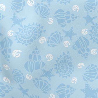 Blue Shell Lightweight Cotton Poplin