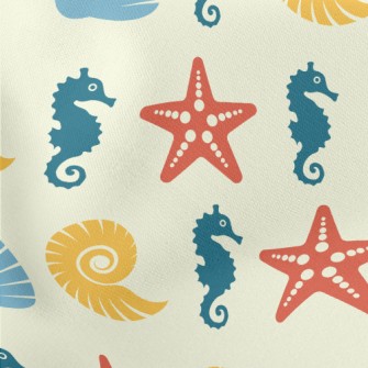 Beautiful Starfish Shell Lightweight Cotton Poplin