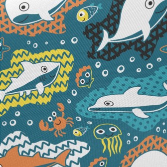 Whale Shark Midweight Cotton Poplin