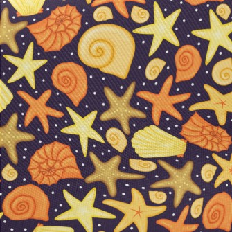 Big And Small Shells Midweight Cotton Poplin